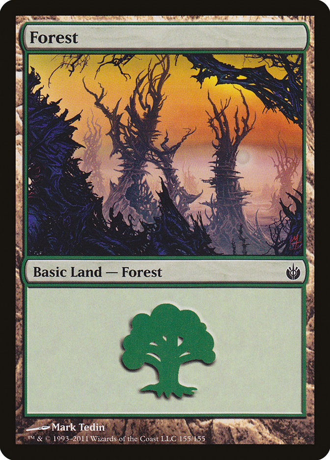 Forest (155) [Mirrodin Besieged] | Good Games Morley