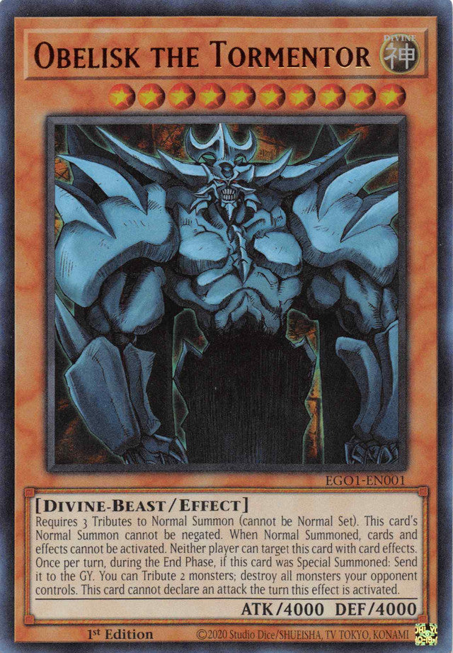 Obelisk the Tormentor [EGO1-EN001] Ultra Rare | Good Games Morley