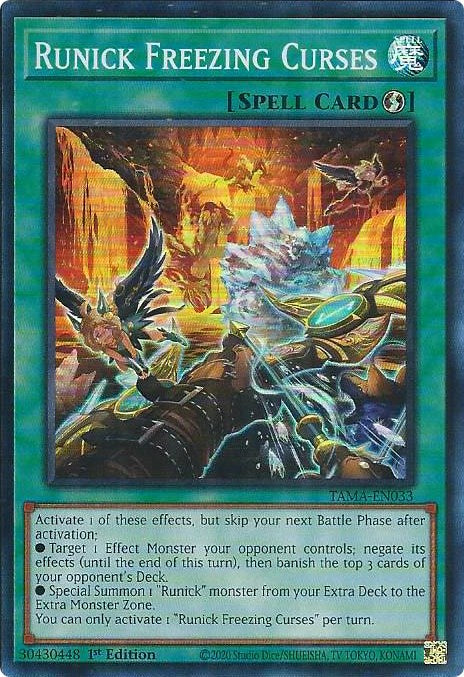 Runick Freezing Curses [TAMA-EN033] Super Rare | Good Games Morley
