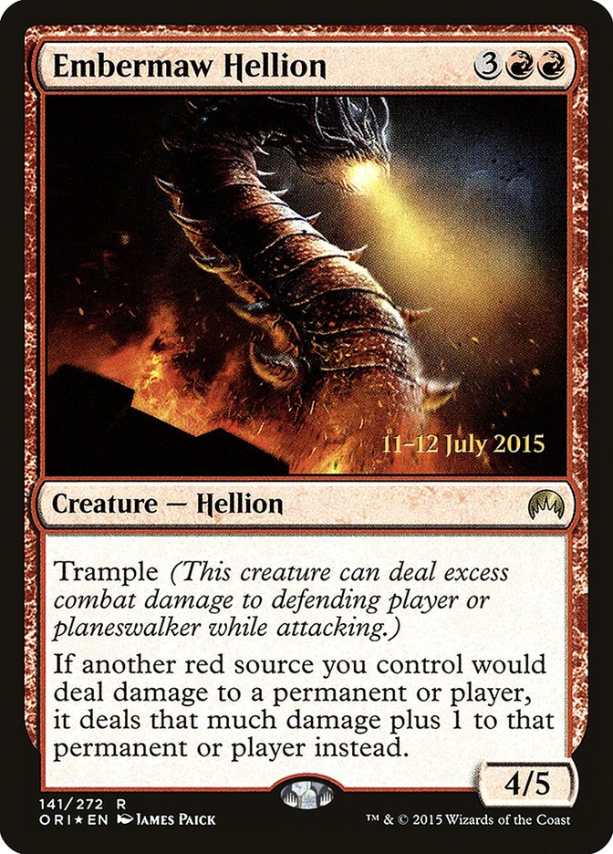 Embermaw Hellion [Magic Origins Prerelease Promos] | Good Games Morley