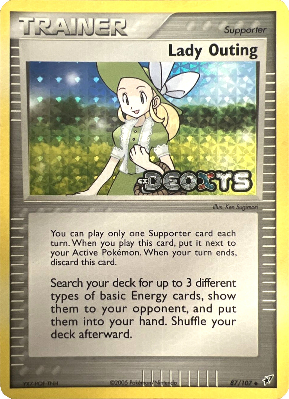 Lady Outing (87/107) (Stamped) [EX: Deoxys] | Good Games Morley