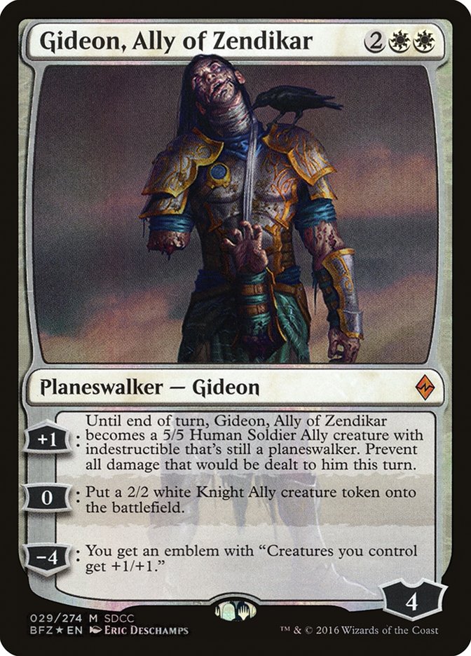 Gideon, Ally of Zendikar [San Diego Comic-Con 2016] | Good Games Morley