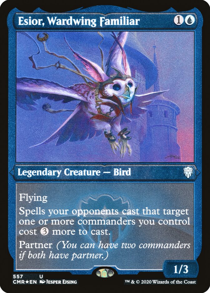 Esior, Wardwing Familiar (Etched) [Commander Legends] | Good Games Morley