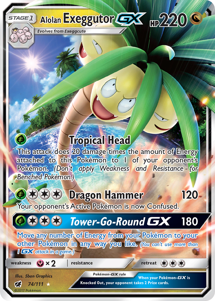Alolan Exeggutor GX (74/111) [Sun & Moon: Crimson Invasion] | Good Games Morley