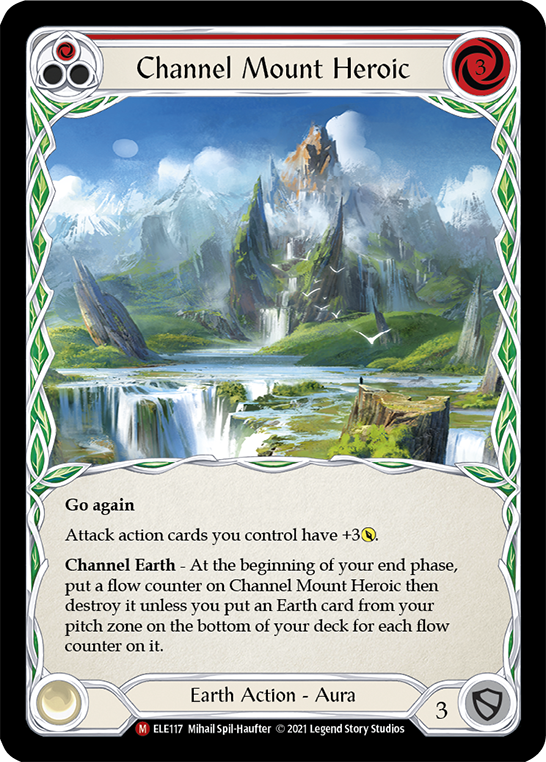 Channel Mount Heroic [ELE117] (Tales of Aria)  1st Edition Rainbow Foil | Good Games Morley
