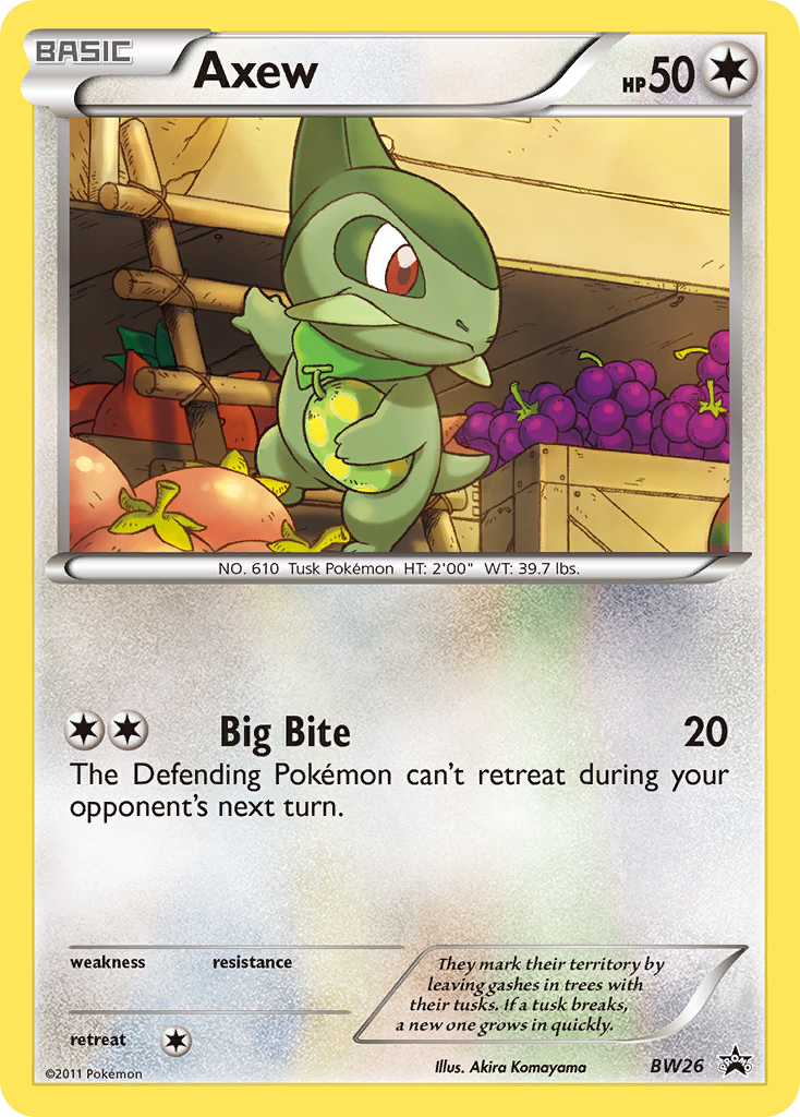 Axew (BW26) [Black & White: Black Star Promos] | Good Games Morley