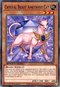 Crystal Beast Amethyst Cat [SGX1-ENF02] Common | Good Games Morley