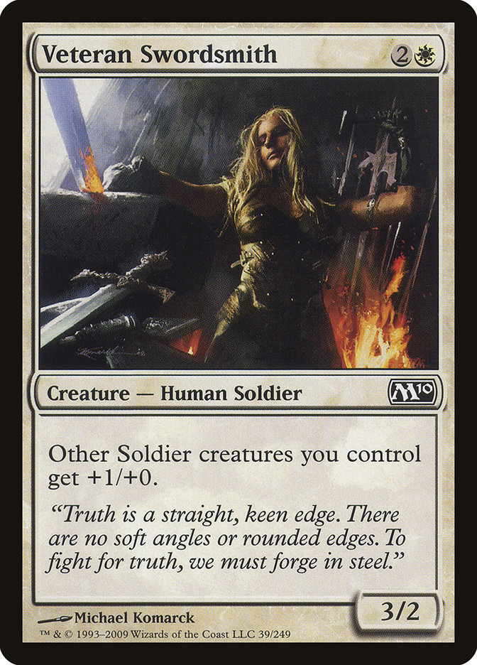 Veteran Swordsmith [Magic 2010] | Good Games Morley