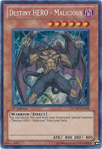 Destiny HERO - Malicious [RYMP-EN034] Secret Rare | Good Games Morley