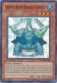 Crystal Beast Emerald Tortoise [RYMP-EN042] Super Rare | Good Games Morley