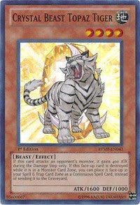 Crystal Beast Topaz Tiger [RYMP-EN043] Super Rare | Good Games Morley