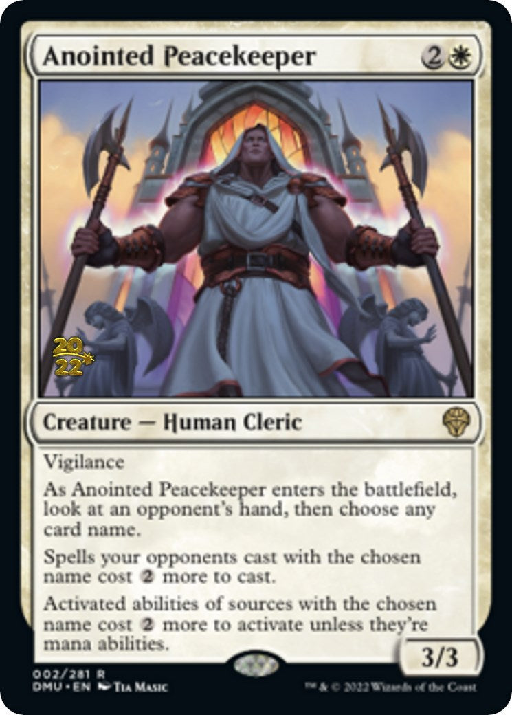 Anointed Peacekeeper [Dominaria United Prerelease Promos] | Good Games Morley