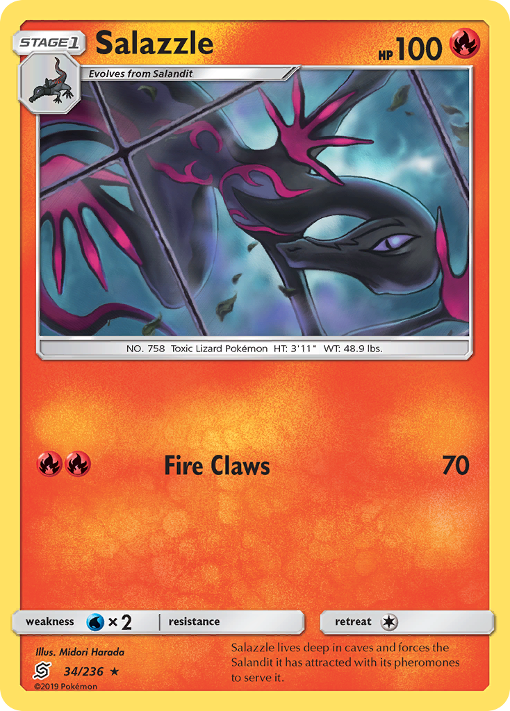 Salazzle (34/236) [Sun & Moon: Unified Minds] | Good Games Morley