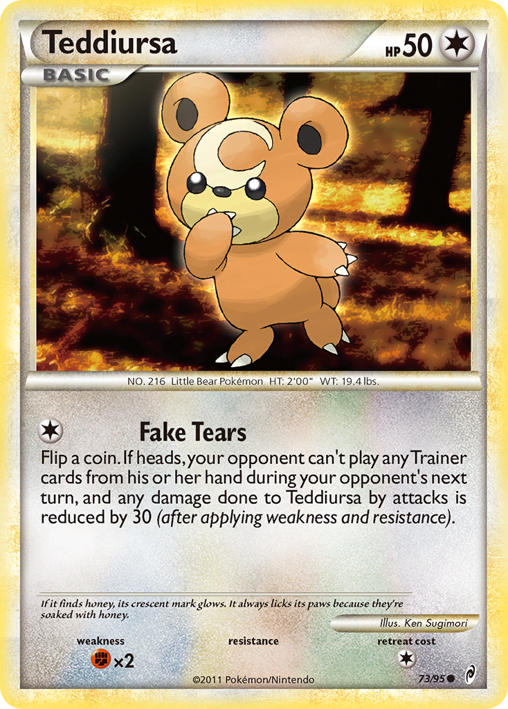 Teddiursa (73/95) [HeartGold & SoulSilver: Call of Legends] | Good Games Morley