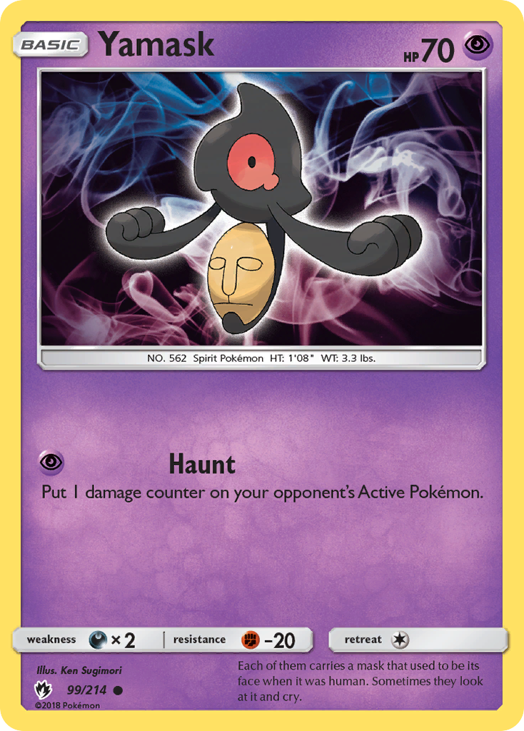 Yamask (99/214) [Sun & Moon: Lost Thunder] | Good Games Morley