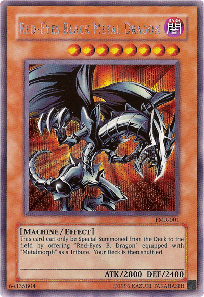 Red-Eyes Black Metal Dragon (Forbidden Memories) [FMR-001] Prismatic Secret Rare | Good Games Morley