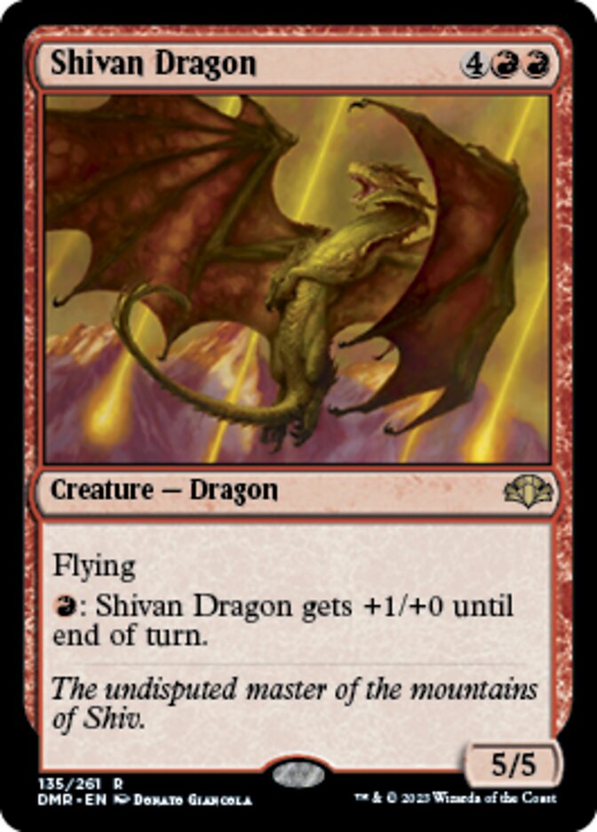 Shivan Dragon [Dominaria Remastered] | Good Games Morley