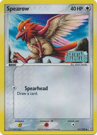 Spearow (61/100) (Stamped) [EX: Crystal Guardians] | Good Games Morley