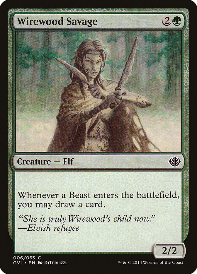 Wirewood Savage (Garruk vs. Liliana) [Duel Decks Anthology] | Good Games Morley