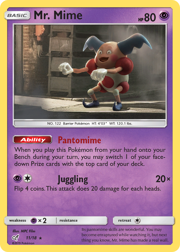 Mr. Mime (11/18) [Sun & Moon: Detective Pikachu] | Good Games Morley