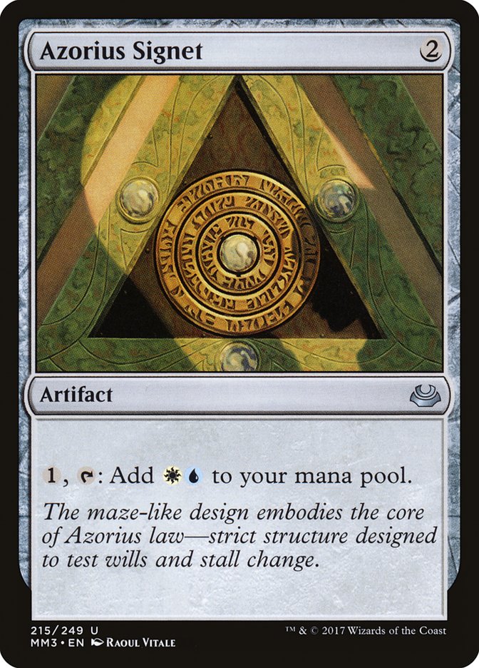 Azorius Signet [Modern Masters 2017] | Good Games Morley