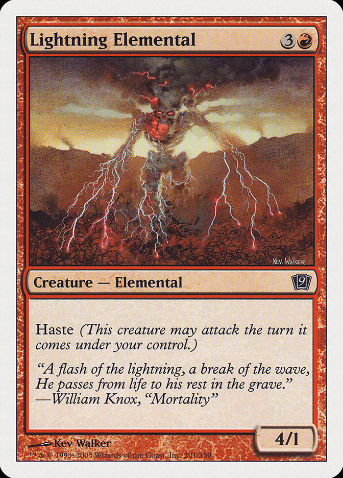 Lightning Elemental [Ninth Edition] | Good Games Morley