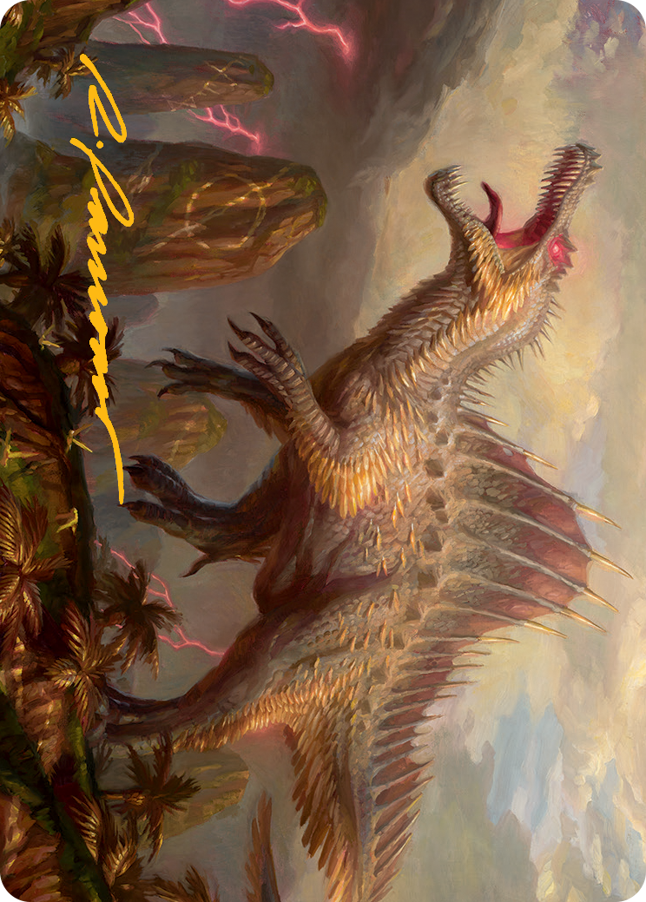 Etali, Primal Conqueror Art Card (Gold-Stamped Signature) [March of the Machine Art Series] | Good Games Morley