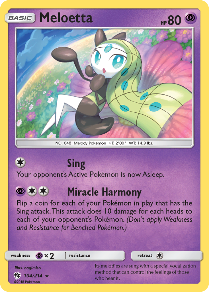 Meloetta (104/214) [Sun & Moon: Lost Thunder] | Good Games Morley