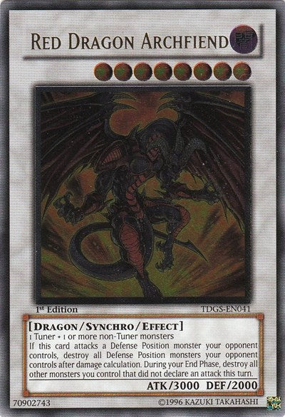 Red Dragon Archfiend (UTR) [TDGS-EN041] Ultimate Rare | Good Games Morley