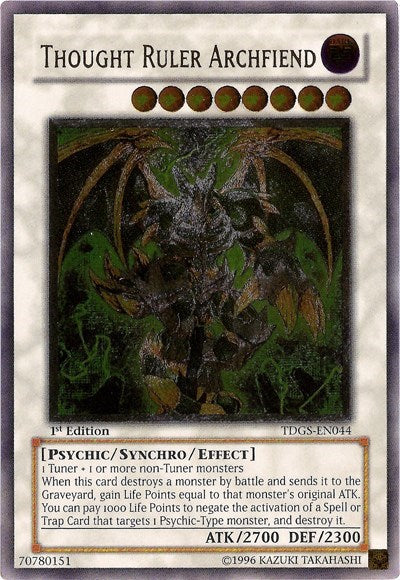 Thought Ruler Archfiend (UTR) [TDGS-EN044] Ultimate Rare | Good Games Morley