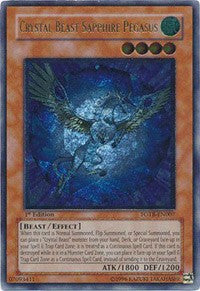 Crystal Beast Sapphire Pegasus (UTR) [FOTB-EN007] Ultimate Rare | Good Games Morley
