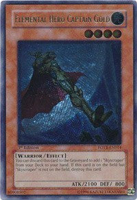 Elemental Hero Captain Gold (UTR) [FOTB-EN014] Ultimate Rare | Good Games Morley
