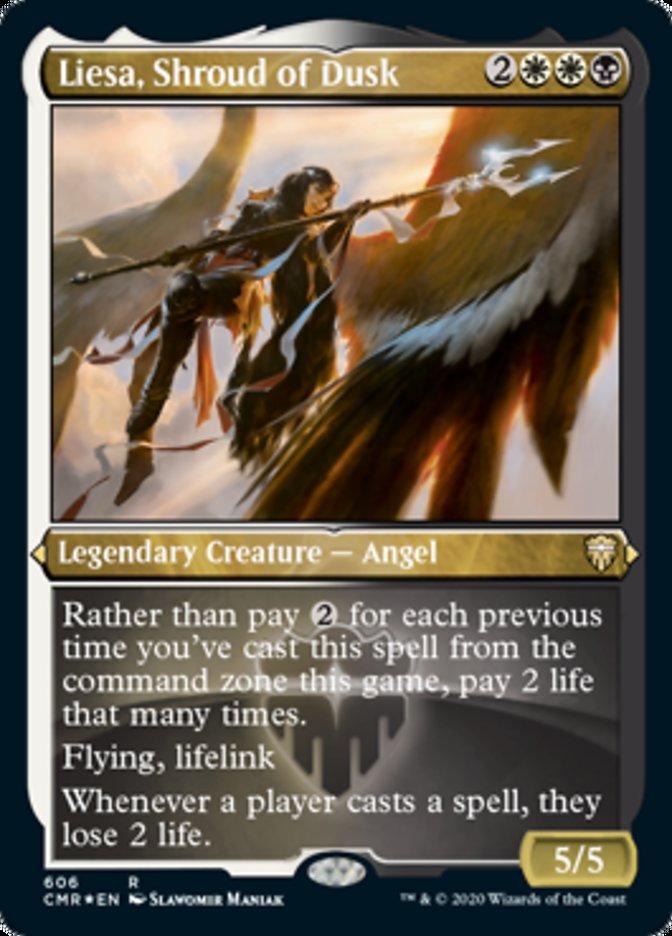 Liesa, Shroud of Dusk (Etched) [Commander Legends] | Good Games Morley