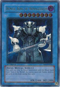 Demise, King of Armageddon (UTR) [SOI-EN035] Ultimate Rare | Good Games Morley