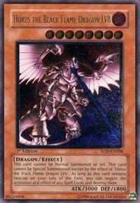 Horus the Black Flame Dragon LV8 (UTR) [SOD-EN008] Ultimate Rare | Good Games Morley