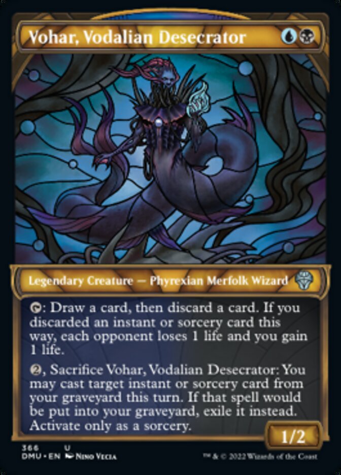 Vohar, Vodalian Desecrator (Showcase Textured) [Dominaria United] | Good Games Morley