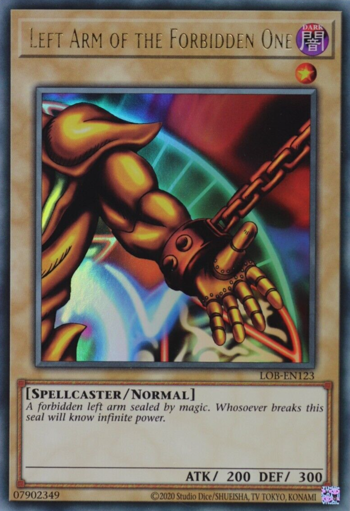 Left Arm of the Forbidden One (25th Anniversary) [LOB-EN123] Ultra Rare | Good Games Morley