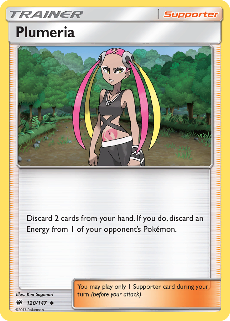 Plumeria (120/147) [Sun & Moon: Burning Shadows] | Good Games Morley