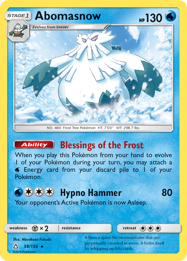 Abomasnow (38/156) [Sun & Moon: Ultra Prism] | Good Games Morley