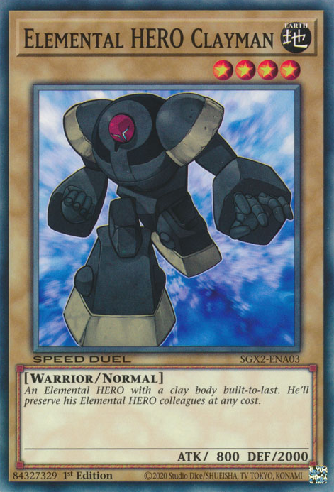 Elemental HERO Clayman [SGX2-ENA03] Common | Good Games Morley