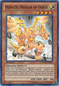 Hieratic Dragon of Gebeb [GAOV-EN019] Super Rare | Good Games Morley