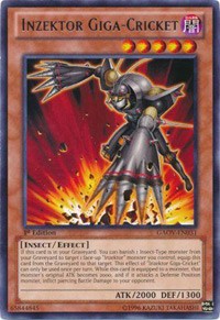 Inzektor Giga-Cricket [GAOV-EN031] Rare | Good Games Morley