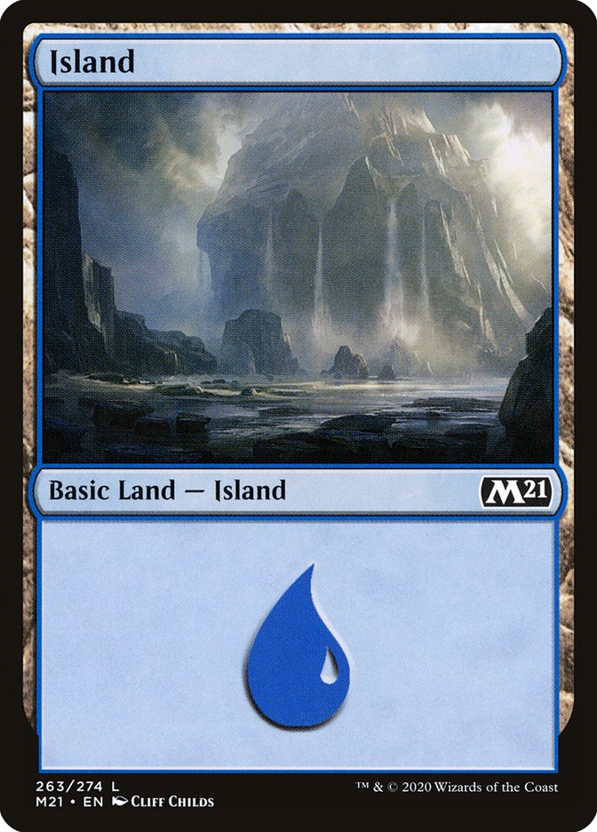 Island (263) [Core Set 2021] | Good Games Morley
