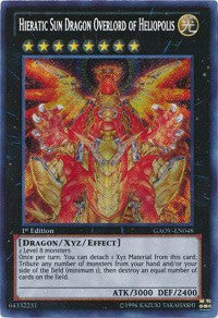 Hieratic Sun Dragon Overlord of Heliopolis [GAOV-EN048] Secret Rare | Good Games Morley