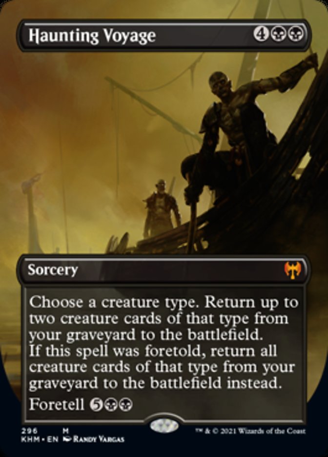 Haunting Voyage (Borderless Alternate Art) [Kaldheim] | Good Games Morley