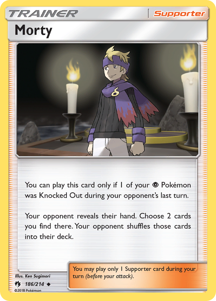Morty (186/214) [Sun & Moon: Lost Thunder] | Good Games Morley