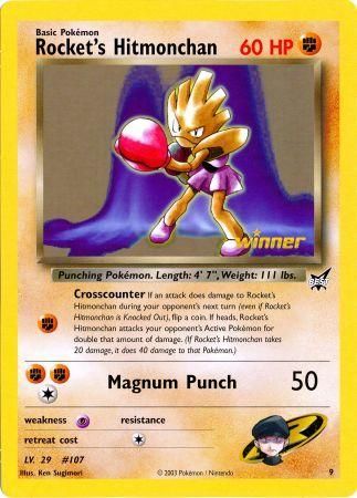 Rocket's Hitmonchan (9) (Jumbo Card) [Best of Promos] | Good Games Morley