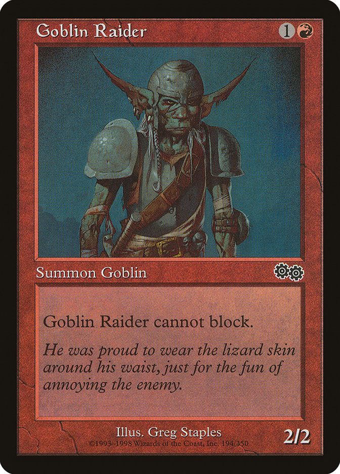 Goblin Raider [Urza's Saga] | Good Games Morley