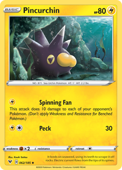 Pincurchin (062/185) [Sword & Shield: Vivid Voltage] | Good Games Morley