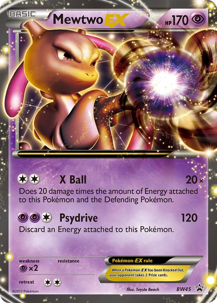 Mewtwo EX (BW45) [Black & White: Black Star Promos] | Good Games Morley